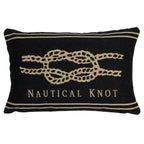 Gobelin kussen antraciet platte knoop 30x45cm*