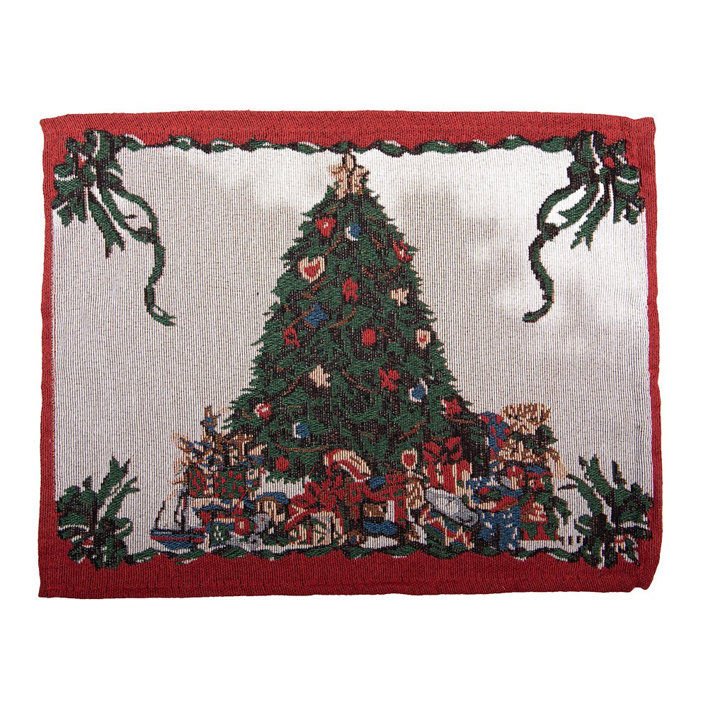 Placemats Set van 6 33x45 cm Beige Polyester