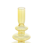 Candlestick Molume geel 9x22.5cm