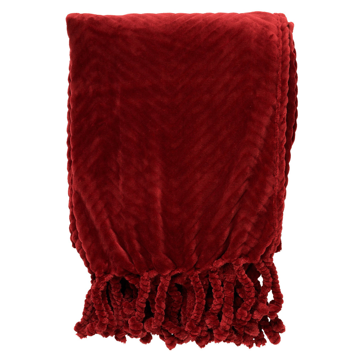 Ziggy - Deken 140x180 cm - fleece - Merlot - rood