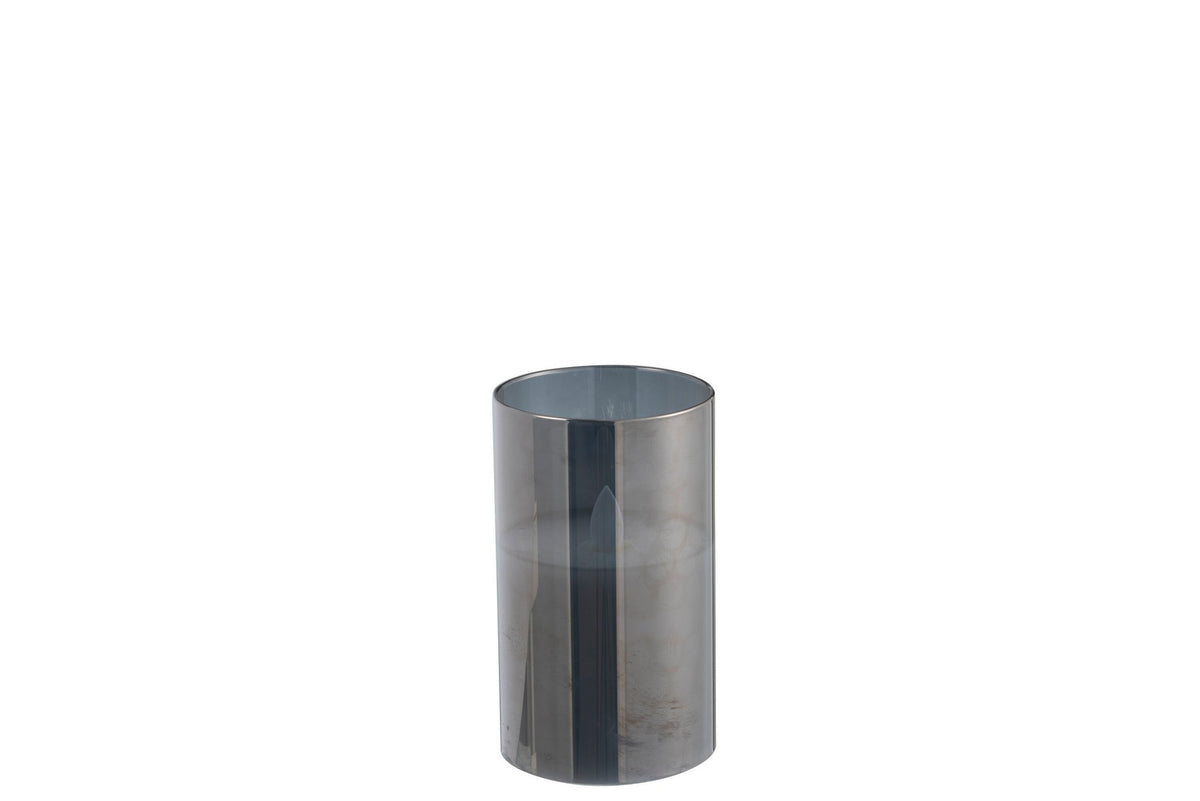 J-Line lamp Blinkend - glas - grijs - small - LED lichtjes