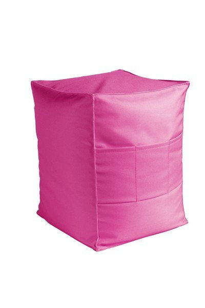 St. Tropez Outdoor poef kussenhoes roze 39x39x50cm