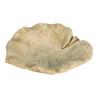 Vogelvoederbak Blad 22x22x6 cm beige Steen