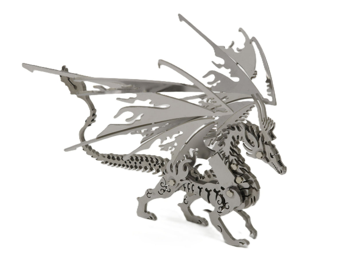 Bouwpakket 3D Model DIY Vuurdraak- metaal