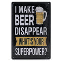 Bier verdwijnt Retro Wandbord 30x20