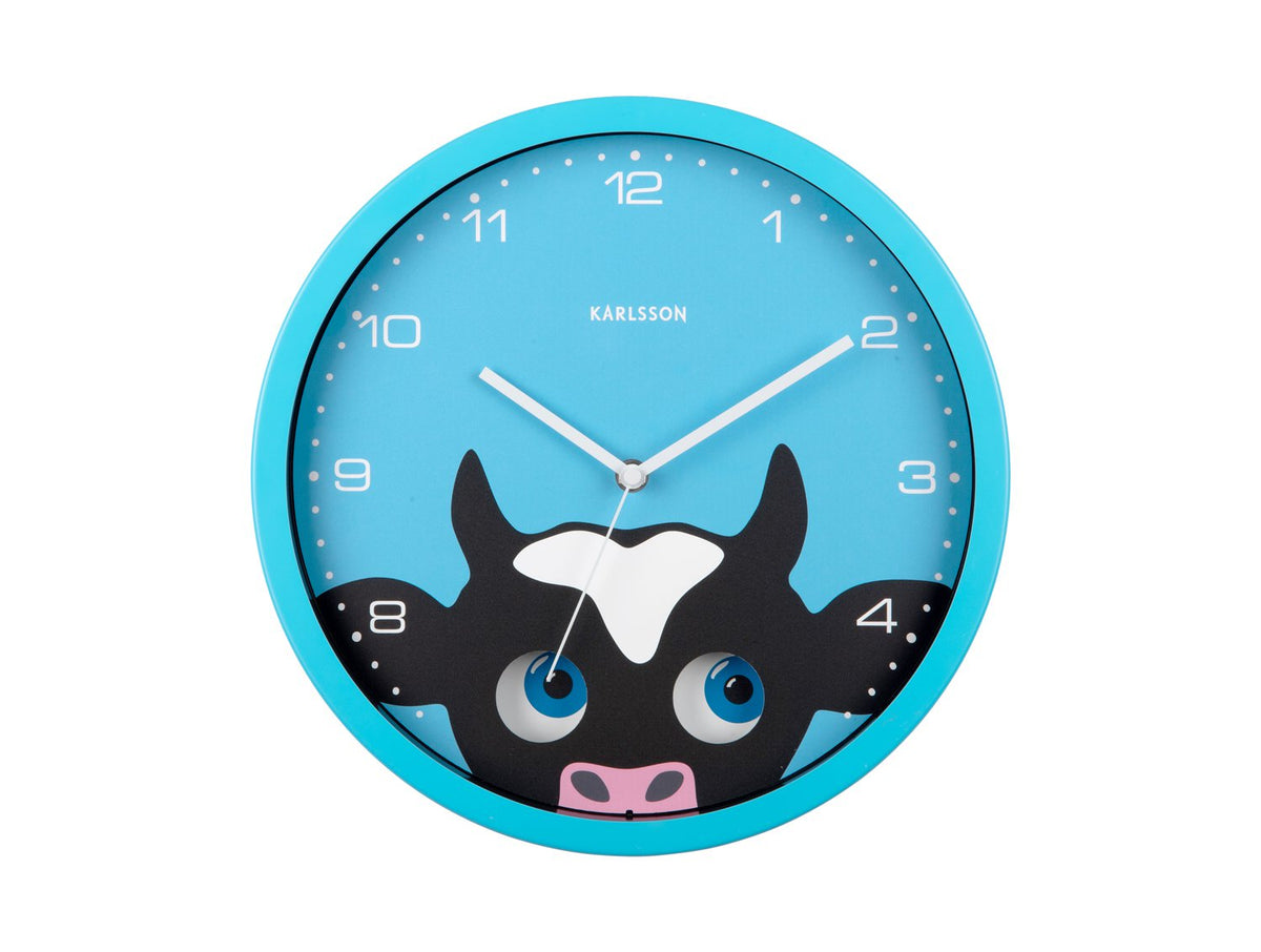 Wandklok Kiekeboe Koe