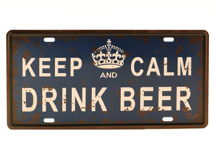 Bier Retro Wandbord 15x30