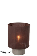J-Line Tafellamp - cement - bruin - medium