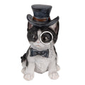 Beeld Kat 11x9x17 cm Zwart Polyresin