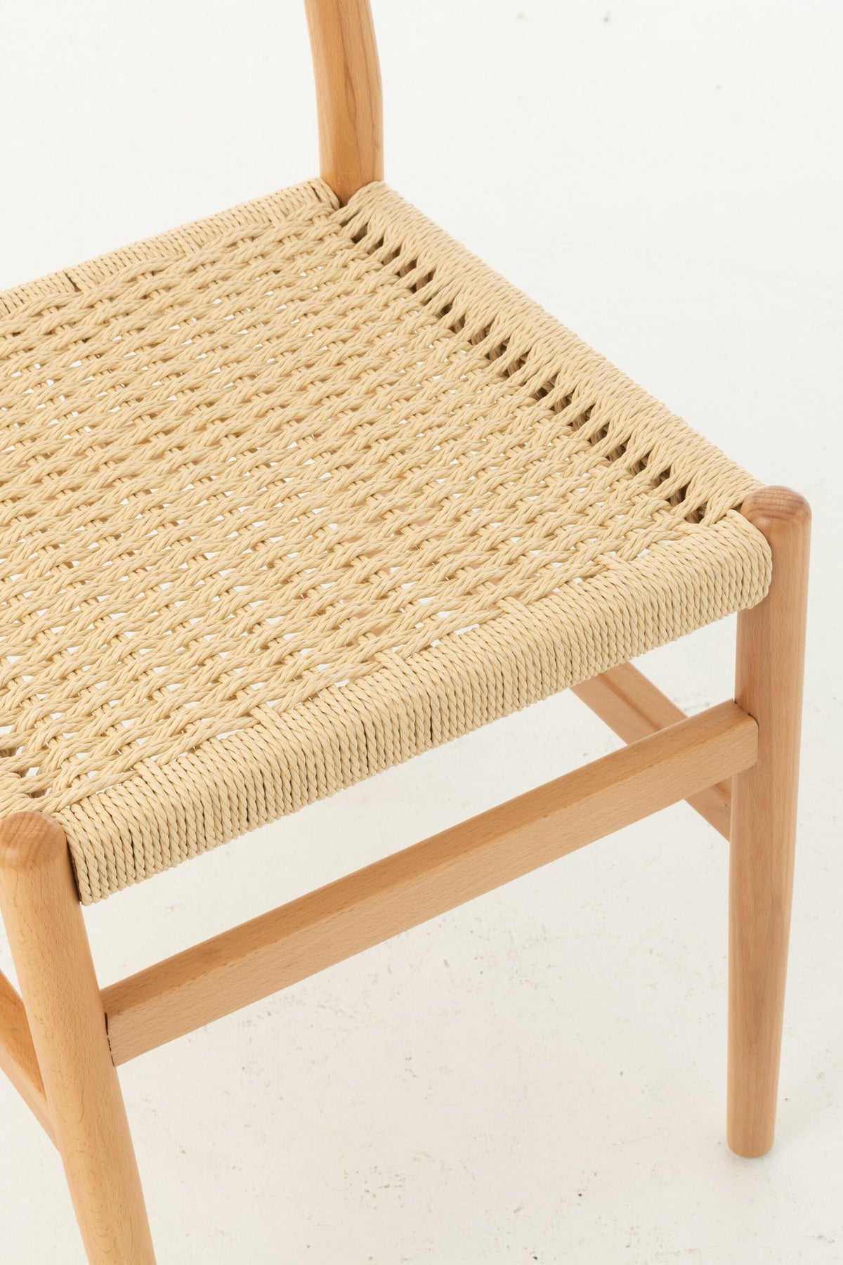 J-Line Stoel Lap Beukenhout/Touw Naturel