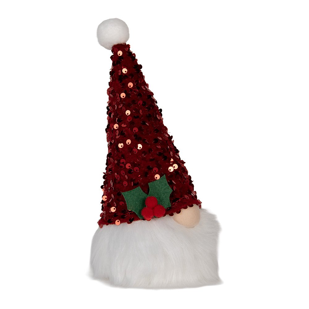 Kerstdecoratie met LED-verlichting Kabouter 10x10x25 cm Rood Synthetisch