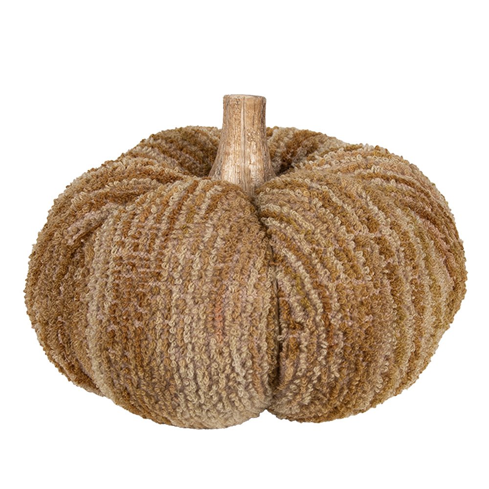 Decoratie Pompoen Ø 20x14 cm Bruin Polyester