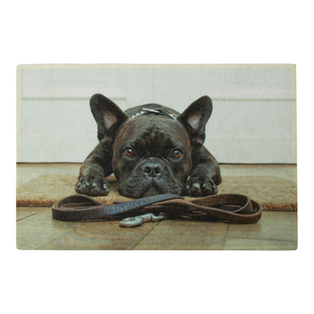 Deurmat humor franse bulldog 75x50cm