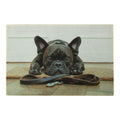 Deurmat humor franse bulldog 75x50cm