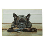 Deurmat humor franse bulldog 75x50cm