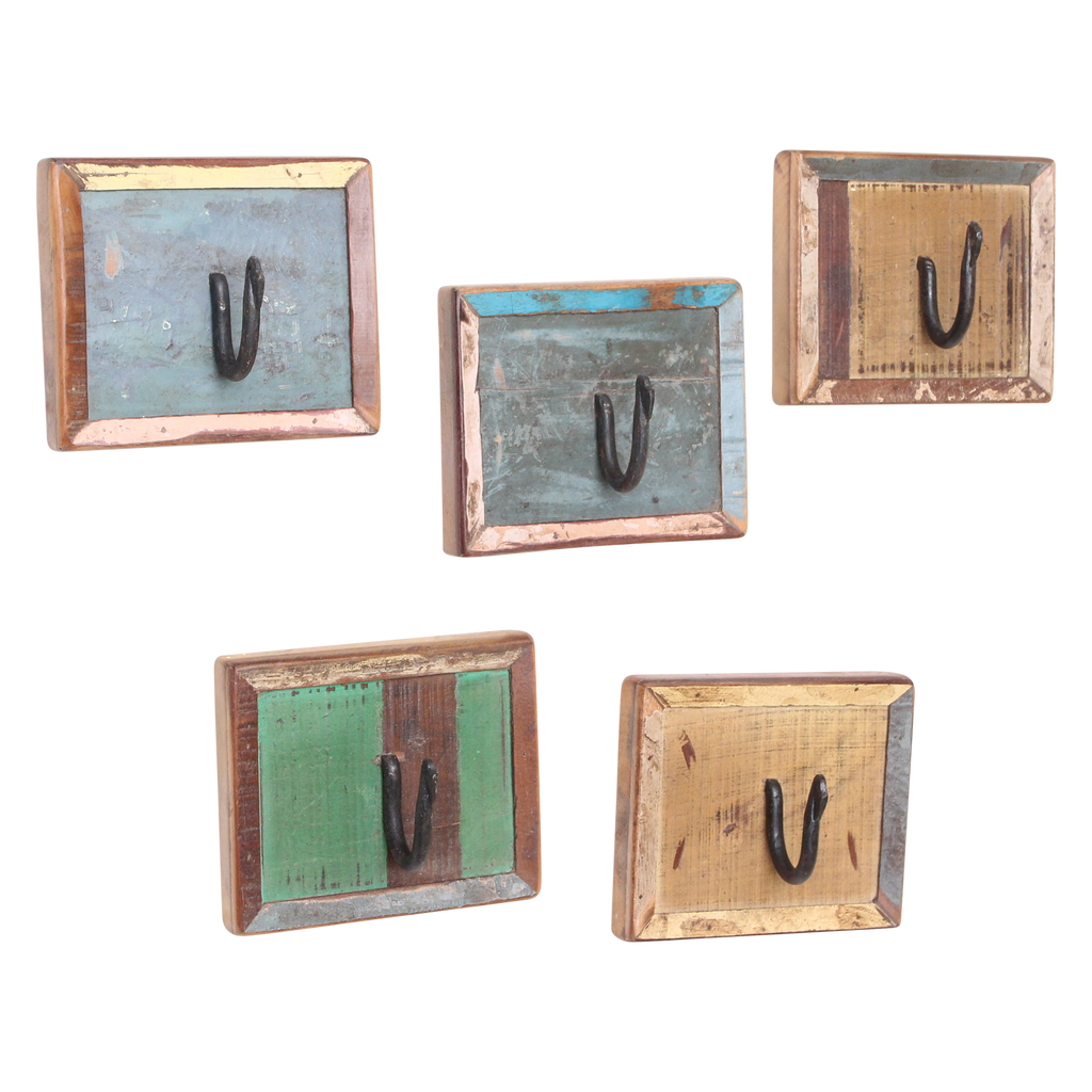 Scrapwood kapstok 1 haak