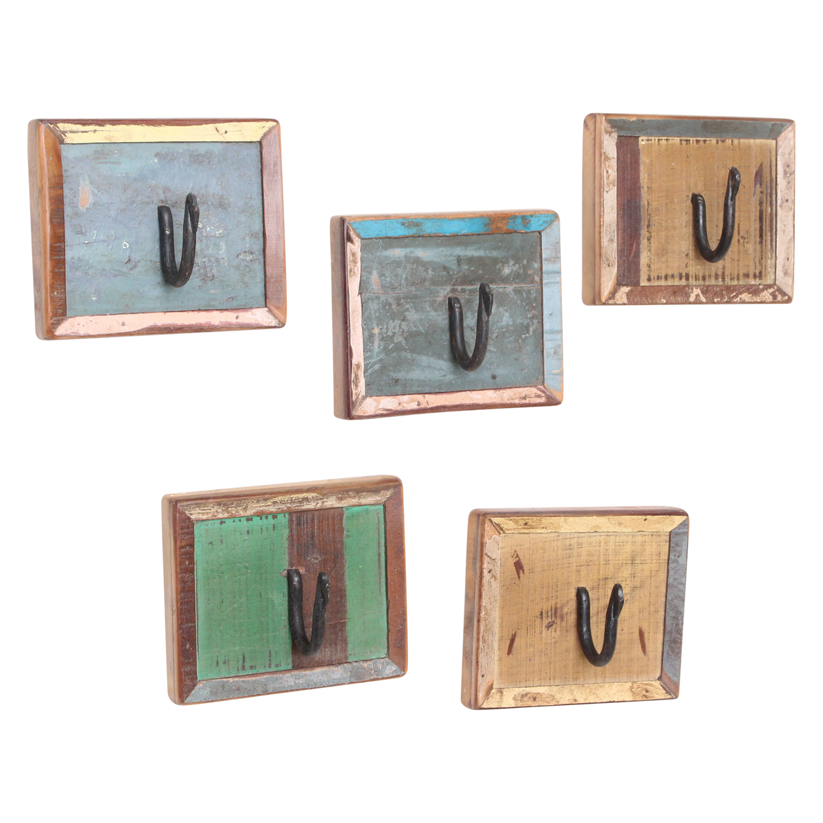 Scrapwood kapstok 1 haak