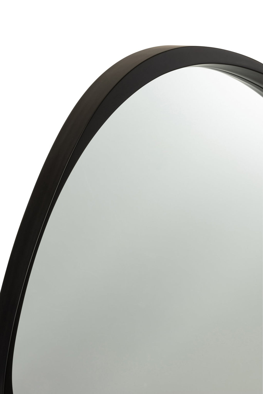 J-Line spiegel Giles - glas - zwart - small - Ø 71 cm