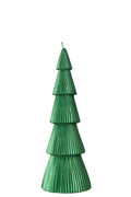 J-Line Dennenboomkaars - paraffine - groen - large