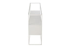 J-Line console Vierkant - metaal/glas - wit