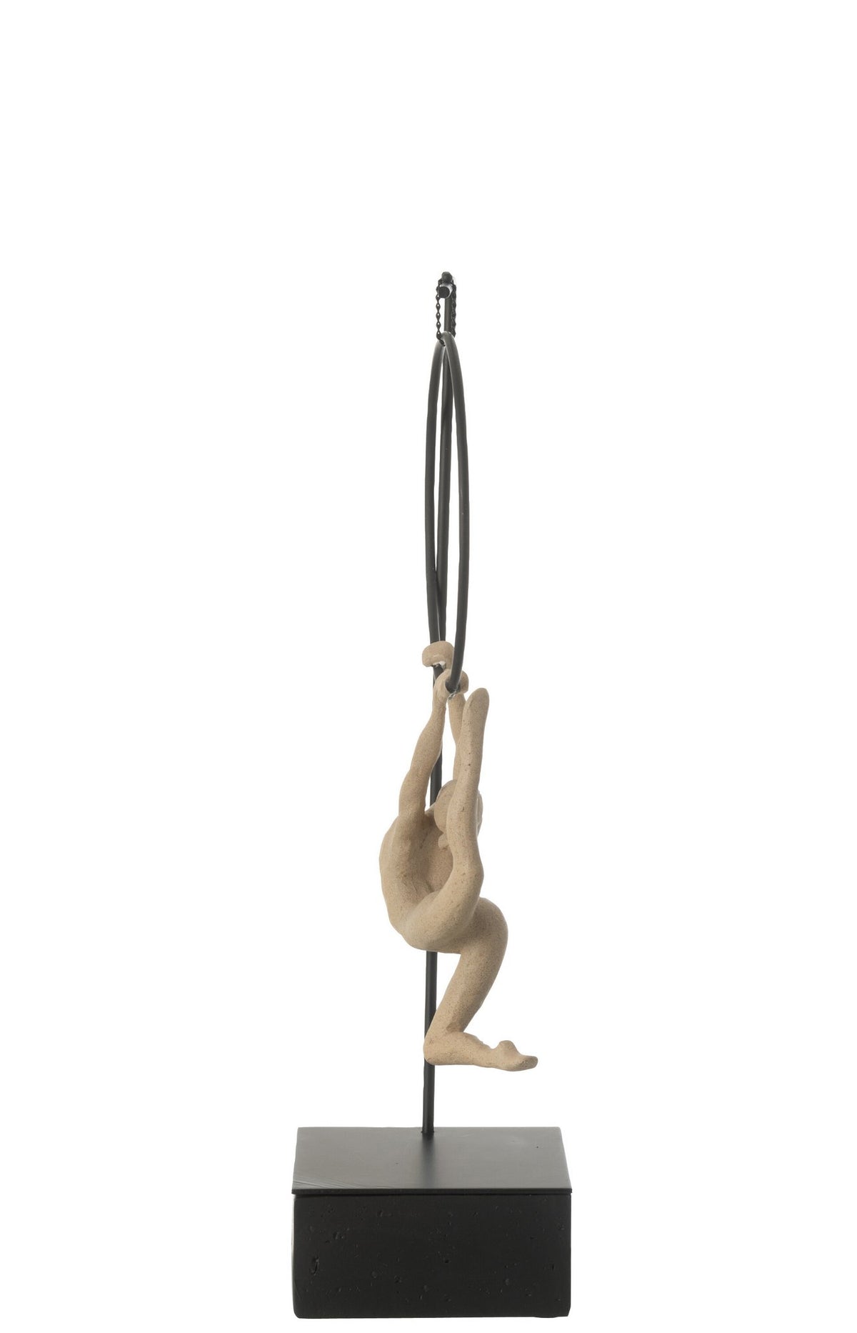 J-Line Gymnaste Hoepel Alpha Resin Beige/Zwart