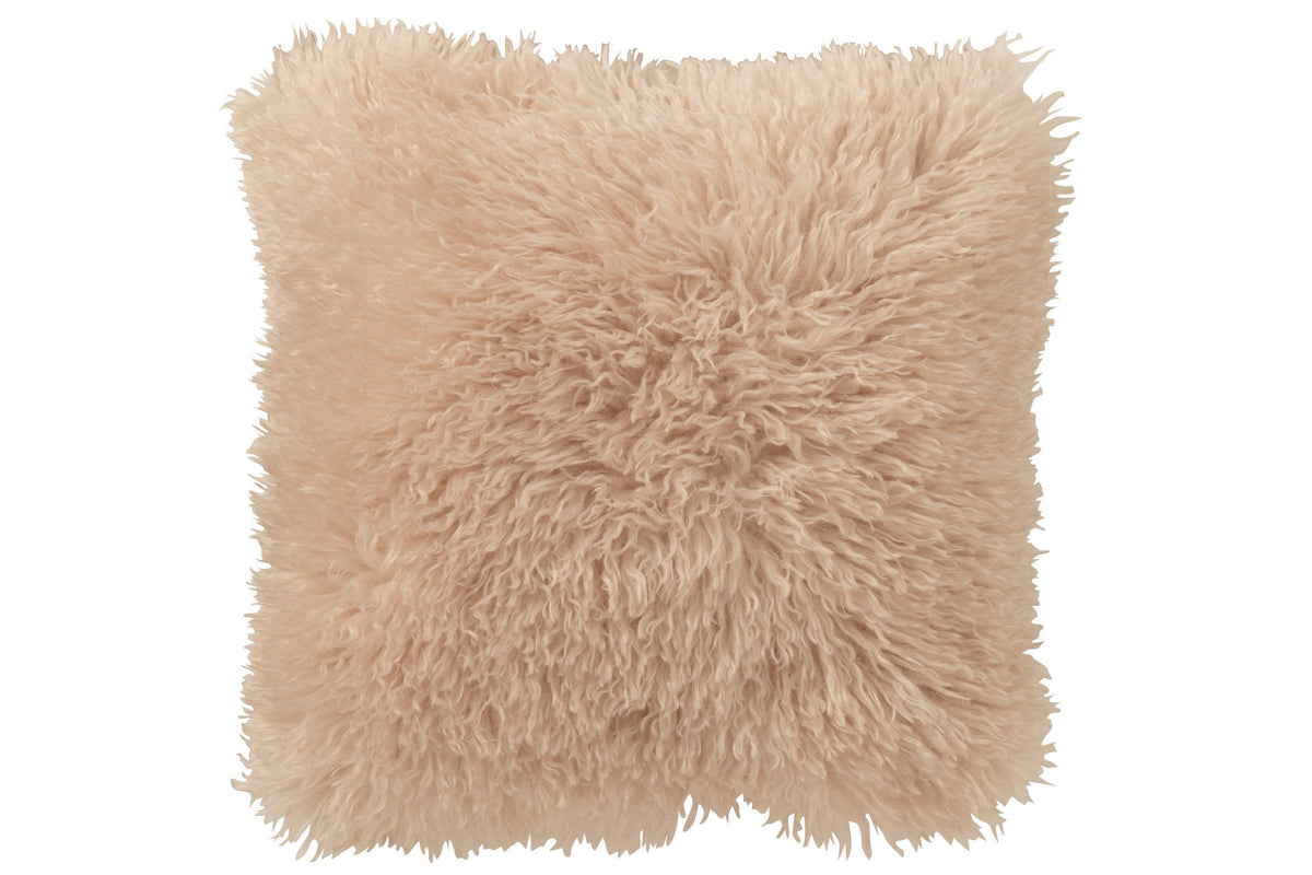 J-Line kussen Moutie - polyester - beige