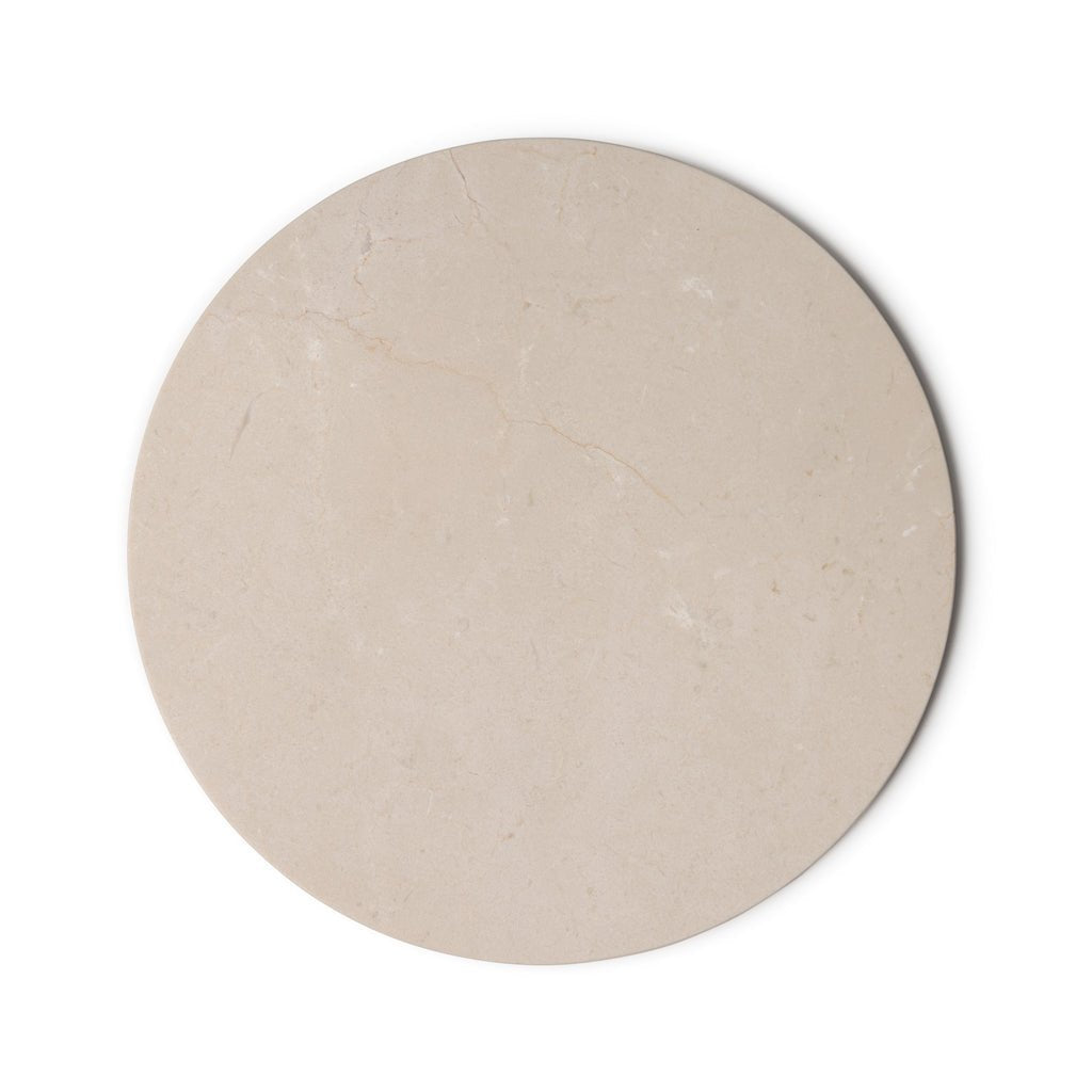 Marmer dienblad rond Ø30cm beige