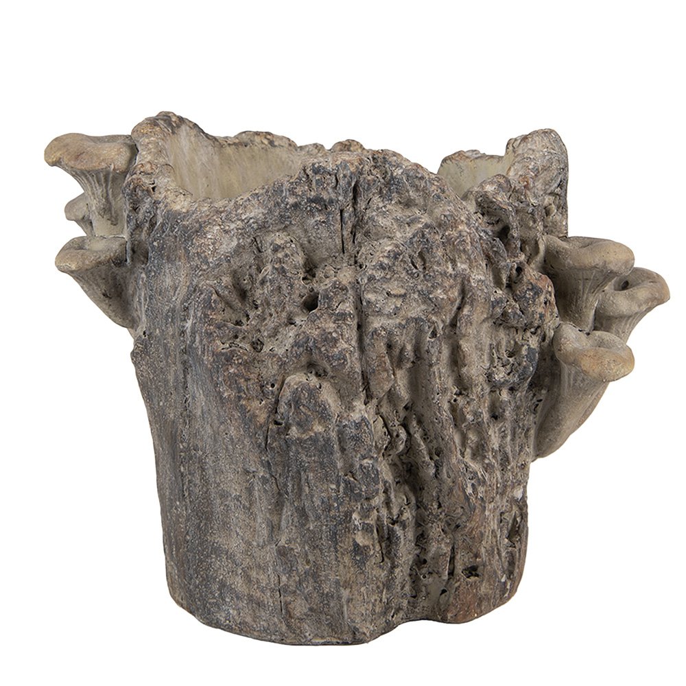 Bloempot 20x18x18 cm Bruin Steen