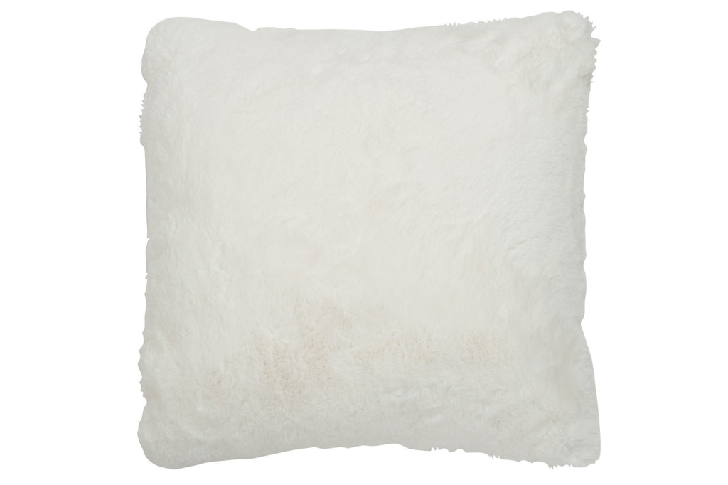 J-Line kussen Cutie – polyester – wit