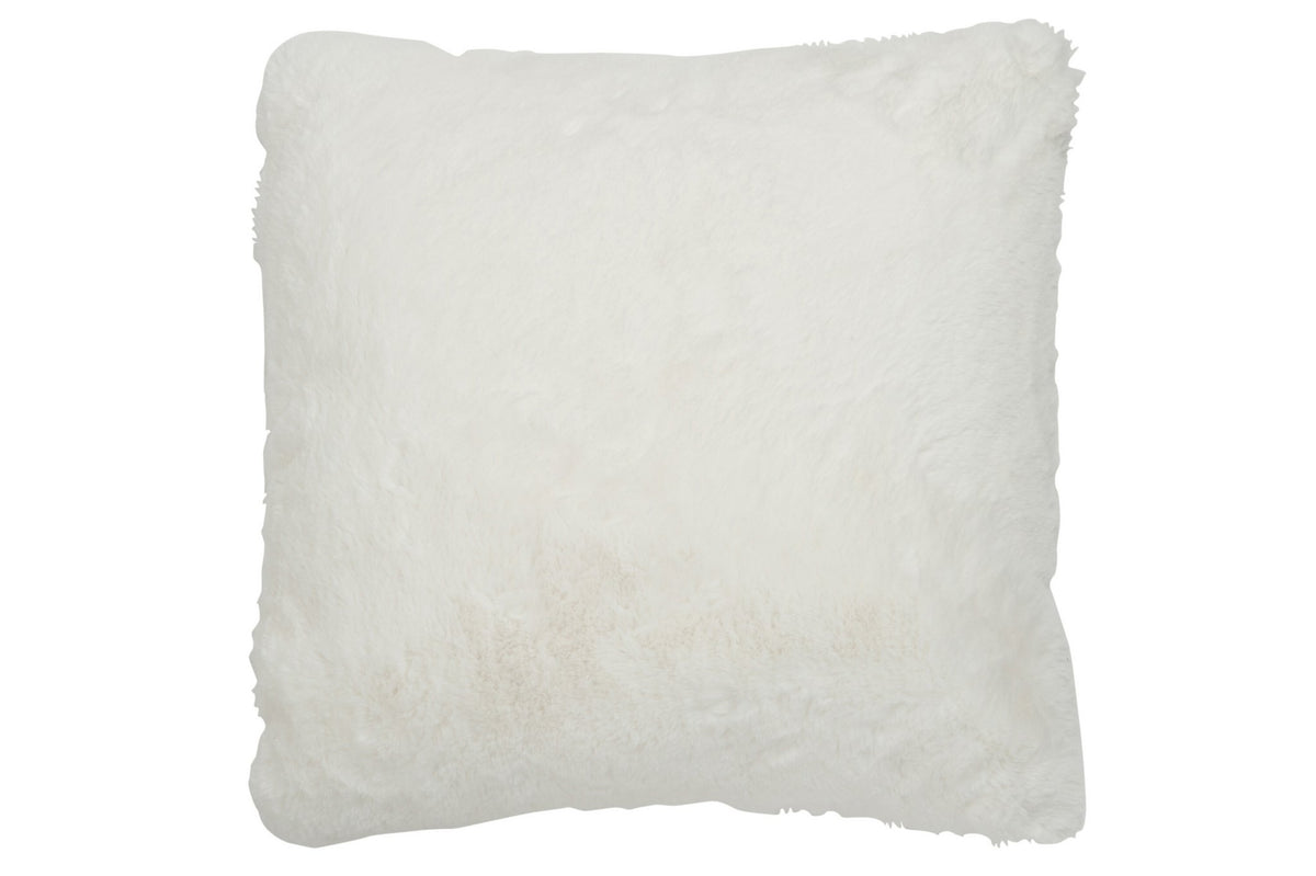 J-Line kussen Cutie – polyester – wit