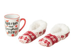 J-Line Tas+Kousen Giftbox Keramiek Rood