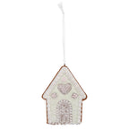 Kersthanger Gingerbread house 8x1x10 cm Groen Kunststof