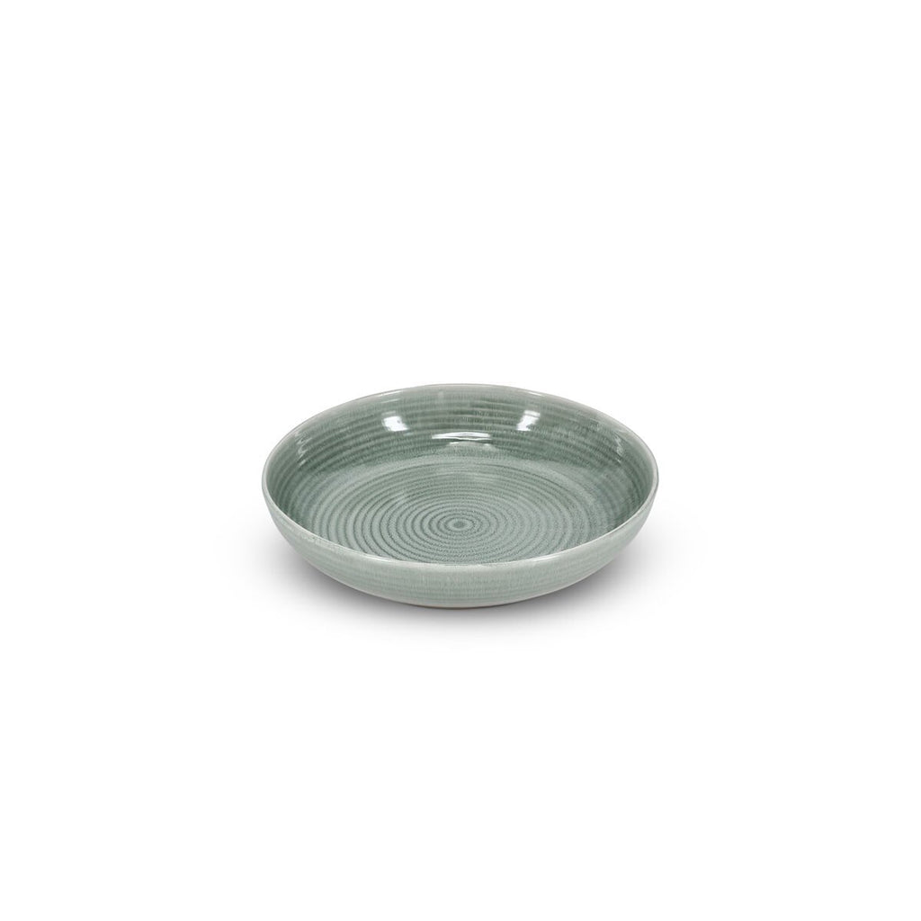 Serveerschaal 28xH6cm groen Cameo