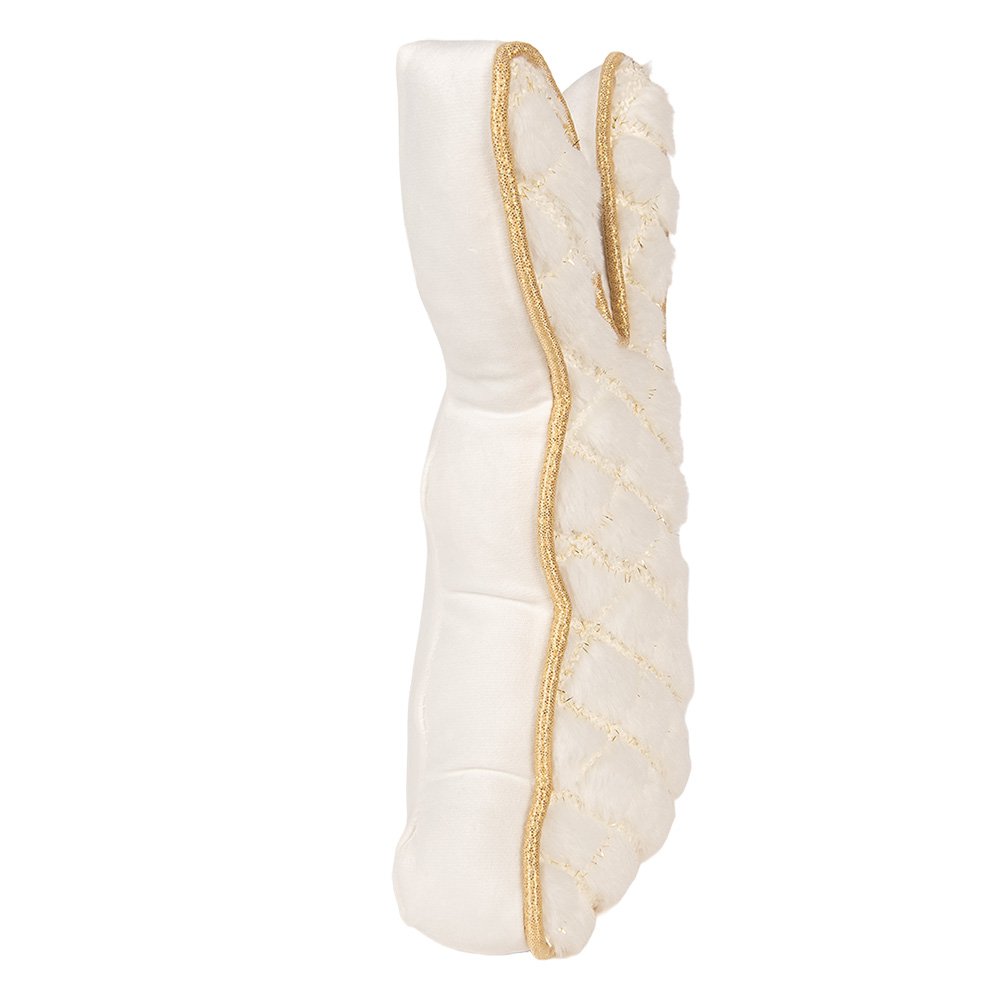 Deurstopper Konijn 20x7x31 cm Wit Polyester
