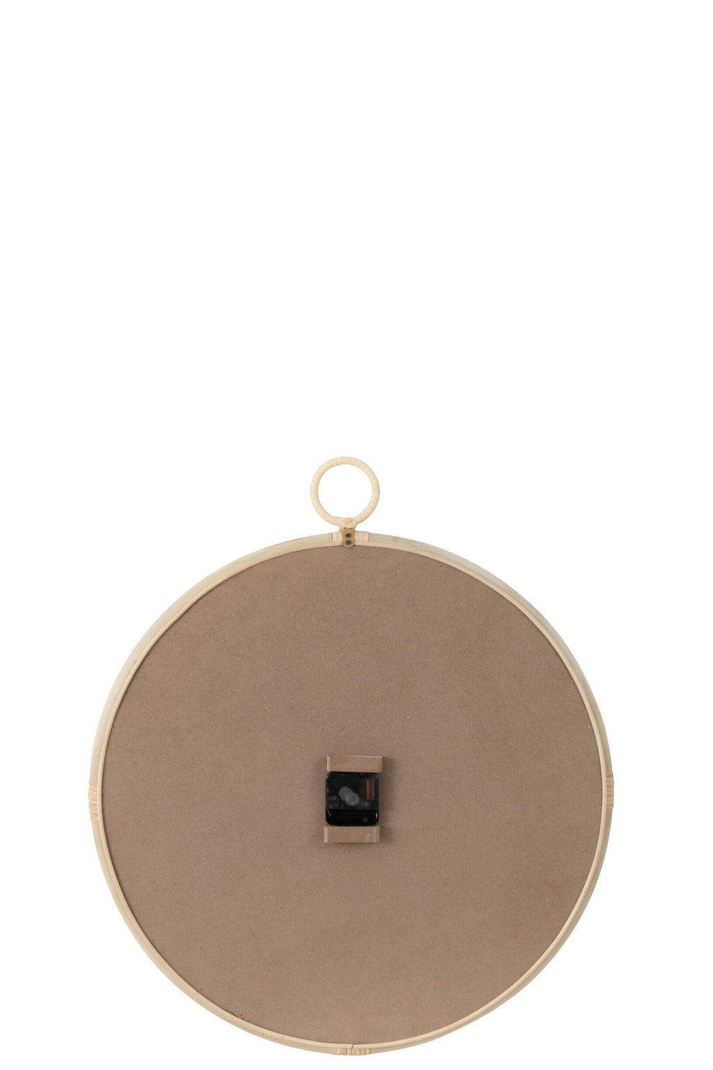 J-Line klok Kyr - jute - naturel/wit - medium - Ø 55.5 cm