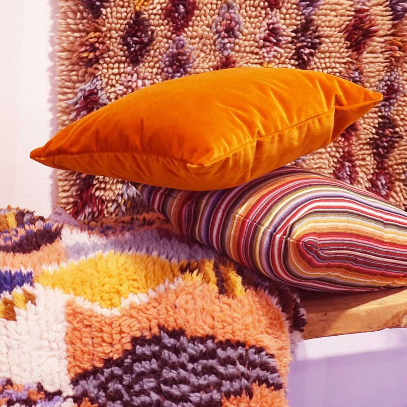 569 Velours serious orange 45x45