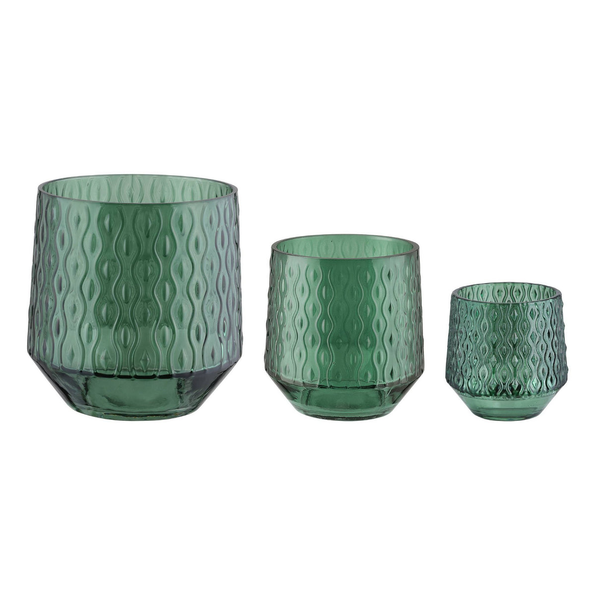 Windlicht Bezamby Groen 14x14cm