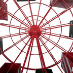 Kerstdecoratie Reuzenrad Rood Metaal