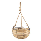 Plantenhanger Set van 3 Bruin Rotan Hangpot