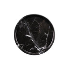 Marmer dienblad rond met rand tray Ø30cm zwart