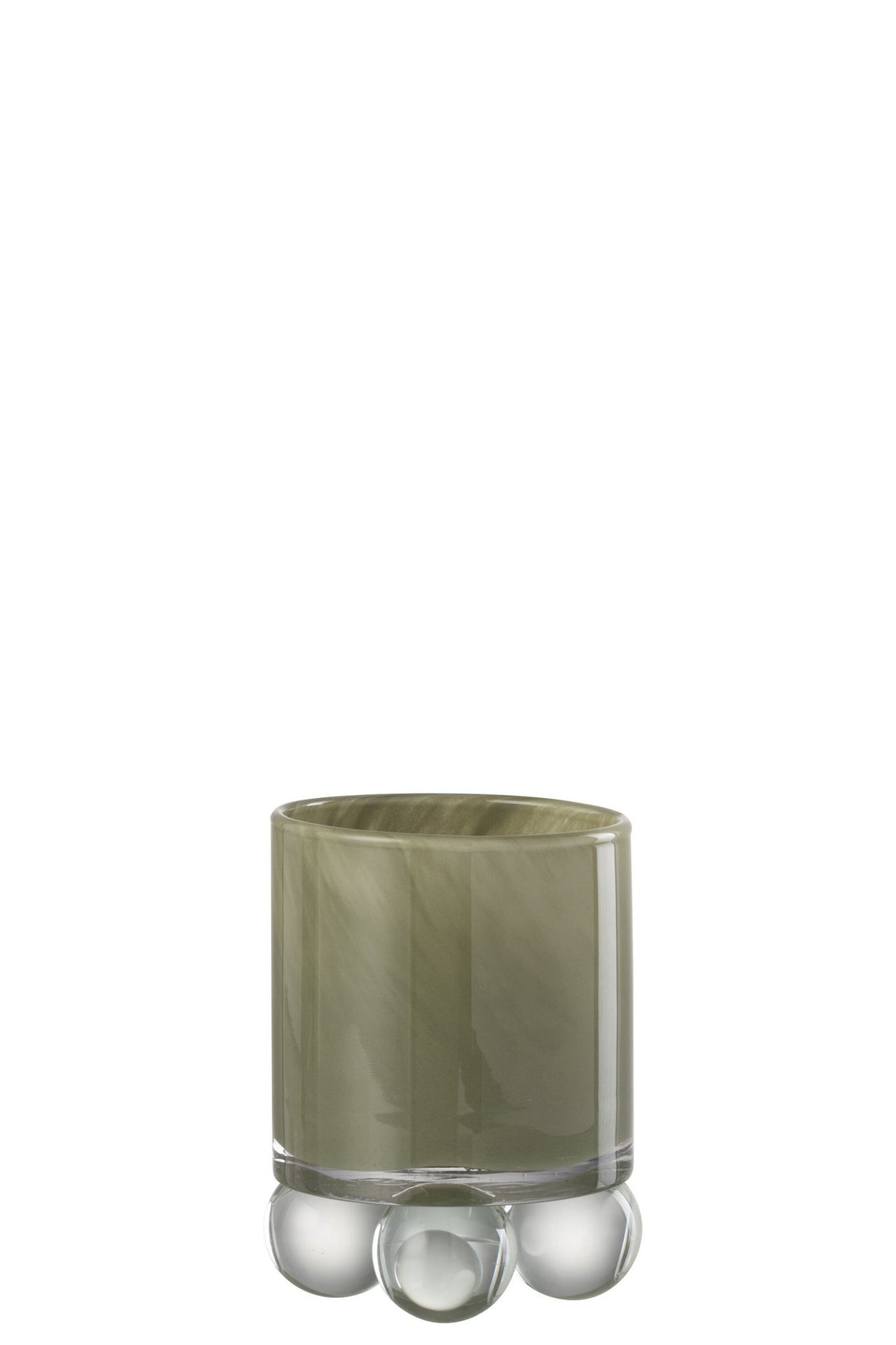 J-Line Theelicht On Balls Glas Groen
