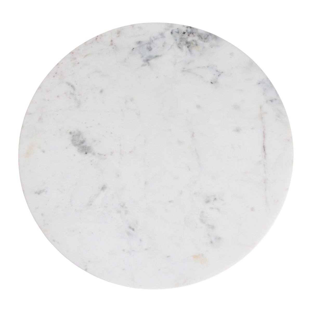 Marmeren bijzettafel rond wit