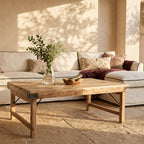 Limewash inklapbare salontafel - 120x75x45 cm