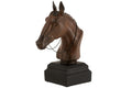 J-Line decoratie Paardenkop - polyresin - bruin