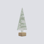 Kerstboom Medium 8,5x18 witte slingers