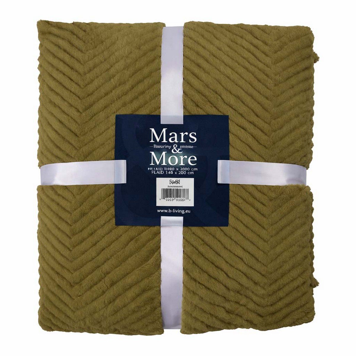 Plaid Visgraat Groen 140x200cm