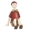 Beeld Pinokkio 15x11x14 cm Rood Beige Kunststof