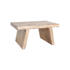Stool chisseled top natural