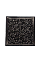 Patara Square Foulard Black-Beige