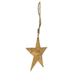 Ster hanger goud touw 15cm*